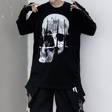 Load image into Gallery viewer, Dark Skull Print Slim Fit Long Sleeve Top
