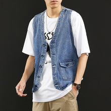 Load image into Gallery viewer, Summer Denim Casual Vest
