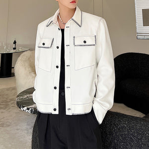 Topstitched Contrast Design Jackets