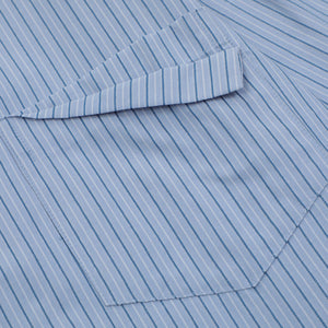 Japanese Retro Pocket Striped Shirt