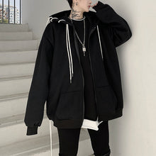 Load image into Gallery viewer, Loose Hooded Cardigan Jacket Coat
