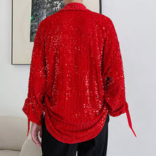 Load image into Gallery viewer, Sequined Red Shirt
