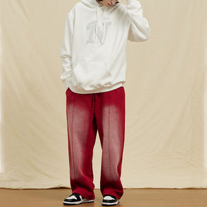 Washed Solid Gradient Trousers