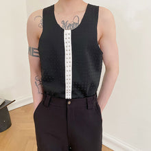 Load image into Gallery viewer, Rivet Embellishment Embossed Vest
