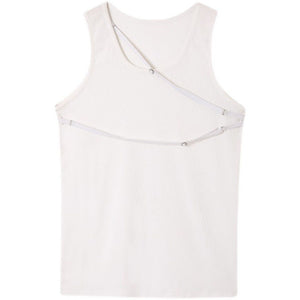 Irregular Straps Slim Fit Sleeveless Tank Top