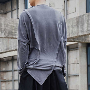 Paneled Long-sleeve T-shirt