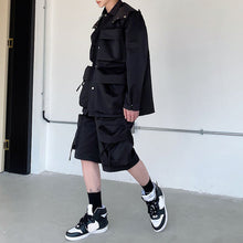 Load image into Gallery viewer, Multi-pocket Hooded Detachable Jackets And Shorts
