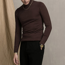 Load image into Gallery viewer, Half High Neck Slim-fit Sweater
