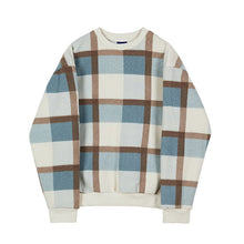 Load image into Gallery viewer, Plaid Round Neck Loose Hoodie
