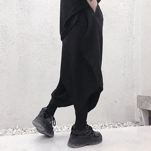 Irregular Hem Loose Cropped Harem Pants