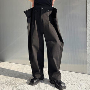 Three-dimensional Tailoring Stitching Wide-leg Jeans