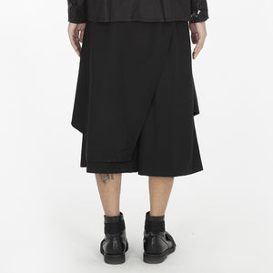 Solid Color Casual Loose Hakama