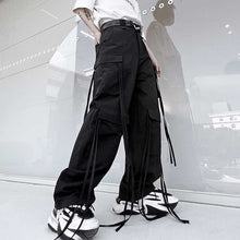 Load image into Gallery viewer, Hip Hop Street Streamers Casual Cargo Pants
