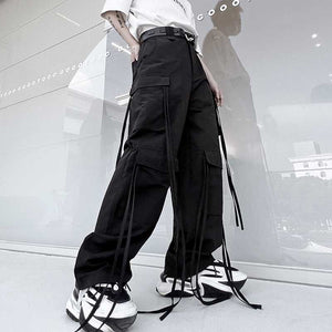 Hip Hop Street Streamers Casual Cargo Pants