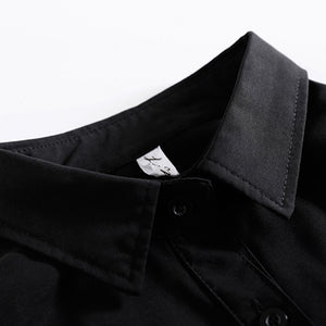 Two Pocket Loose Black Shirt