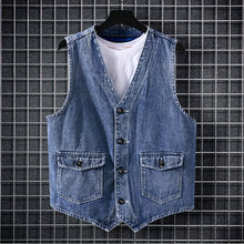 Load image into Gallery viewer, Summer Denim Casual Vest
