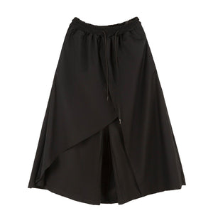 Loose Wide Leg Cropped Culottes