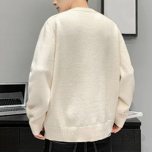 Round Neck Pullover Long Sleeved Sweater