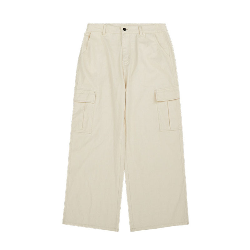 Retro Cargo Loose Wide-leg Pants