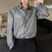 Load image into Gallery viewer, Silver Sequin Shirt
