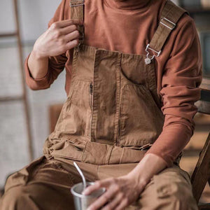 Multi-pocket Cargo Overalls