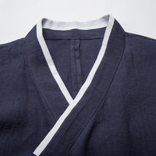 Load image into Gallery viewer, Linen Diagonal Neck Shirt
