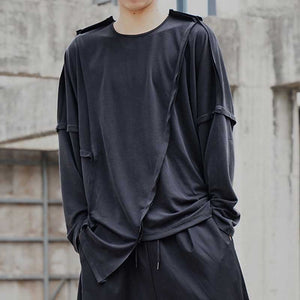 Paneled Long-sleeve T-shirt