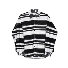 Load image into Gallery viewer, Thin Color Contrast Stripe Hollow Shirt
