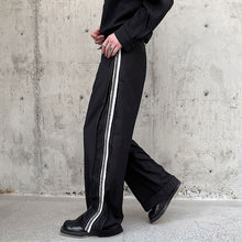 Load image into Gallery viewer, Contrast Webbing Loose Wide-Leg Pants
