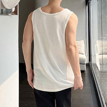 Load image into Gallery viewer, White Thin Loose Sleeveless Vest T-Shirt
