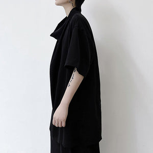 Summer Pile Collar Pullover T-shirt