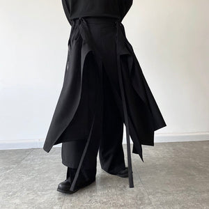 Irregular Layered Wide Leg Culottes