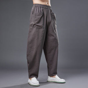 Simple Cotton Linen Harem Pants