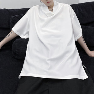 Summer Pile Collar Pullover T-shirt