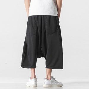 Summer Loose Crotch Cropped Shorts