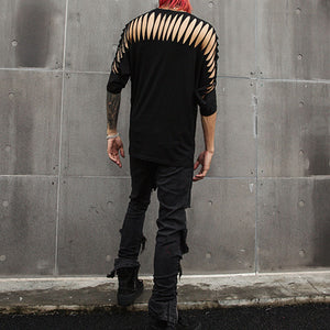 Cutout Half Sleeve T-Shirt