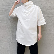 Load image into Gallery viewer, Summer Turtleneck Short-sleeved T-shirt
