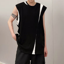 Load image into Gallery viewer, Black And White Patchwork Vest
