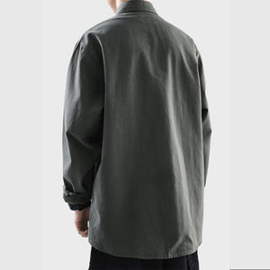 Loose Long Sleeve Cargo Shirt