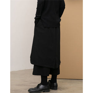 Irregular Multi-layer Cropped Hakama