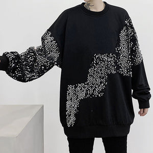 Sequin Stitching Pullover Sweater