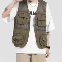 Load image into Gallery viewer, Multi-Pocket Mesh Vest
