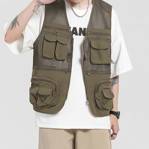 Multi-Pocket Mesh Vest