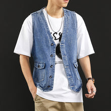 Load image into Gallery viewer, Summer Denim Casual Vest
