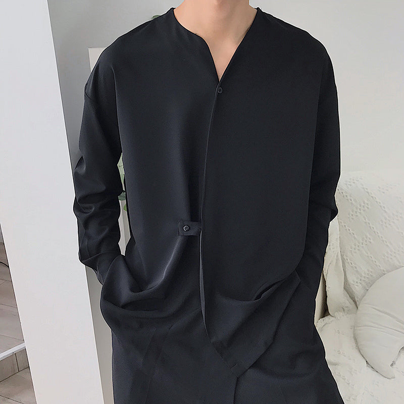 Lazy Drape Solid Shirt