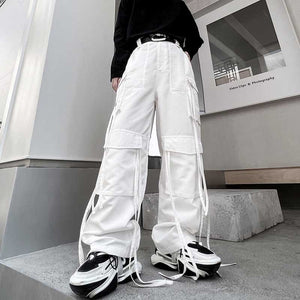 Hip Hop Street Streamers Casual Cargo Pants