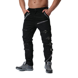 Metal Decoration Casual Trousers