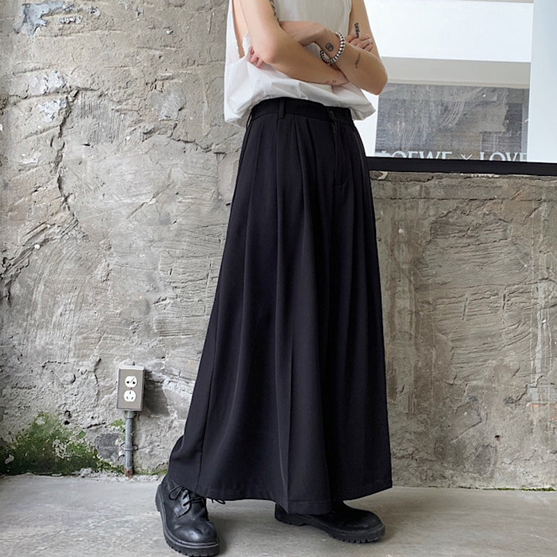 Loose Wide Leg Big Flare Cropped Hakama