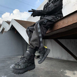 Techwear Elastic Waist Cargo Pants