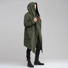 Load image into Gallery viewer, Long Cardigan Cloak Hooded Coat
